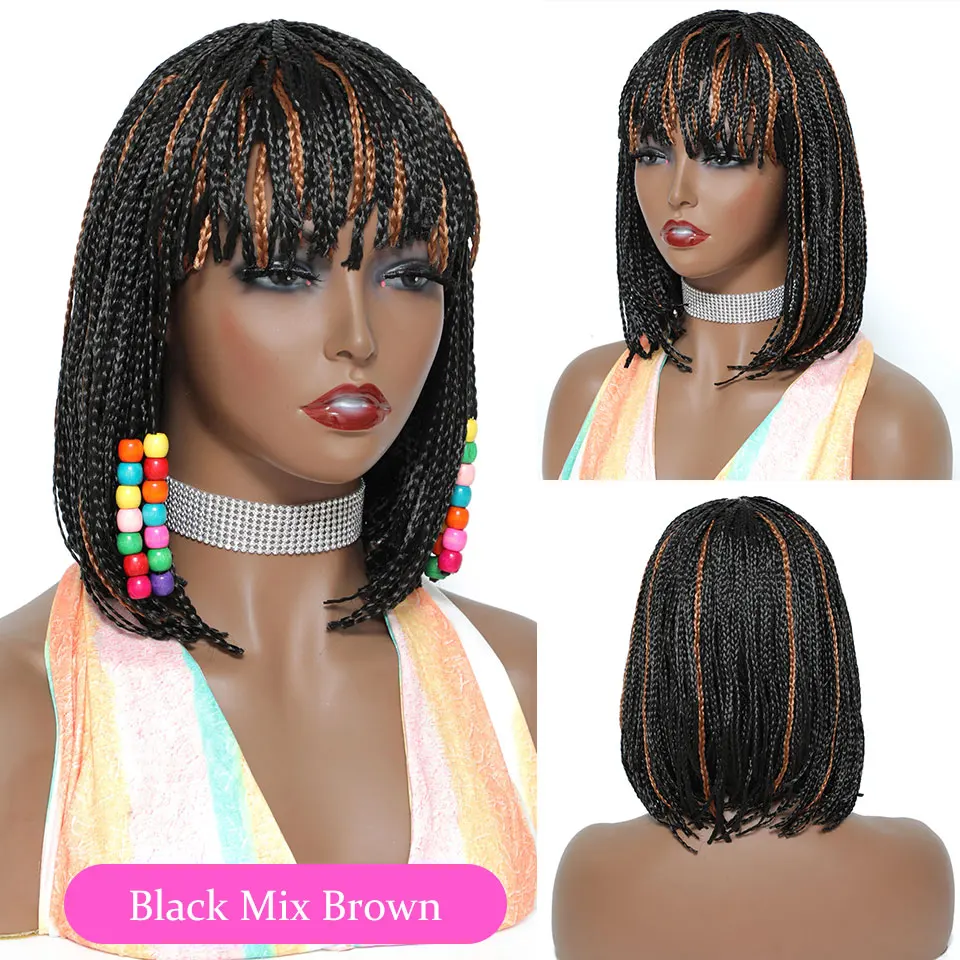Shop Generic Beaudestiny Braided Wigs Synthetic Braiding Hair Box Braid