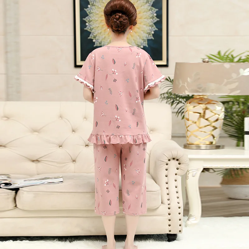 Peach Scent Middle-aged Mom Pajamas Women's Spring And Autumn Pure Cotton Long Sleeve Middle Aged And Elderly People Women Cotto
Peach Scent Middle-aged Mom Pajamas Women's Spring And Autumn Pure Cotton Long Sleeve Middle Aged And Elderly People Women Cotto
