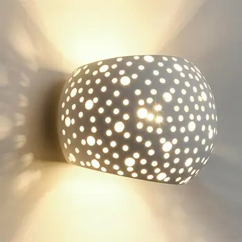 Modern Wall Lamp Simple Plaster Wall Lights Wandlamp For Aisle Corridor Bedroom Light Fixtures Lamparas 
Modern Wall Lamp Simple Plaster Wall Lights Wandlamp For Aisle Corridor Bedroom Light Fixtures Lamparas