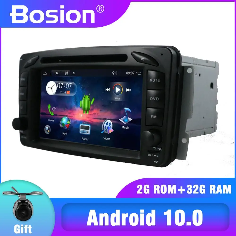 2 Din Android 10 Автомобильный мультимедийный плеер для W203 Mercedes Benz Vito W639 W168 Vaneo Clk W209 W210