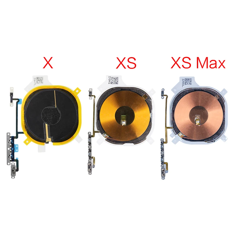 10pcs Wireless Charging Chip Coil NFC Module Flex Cable For iPhone X XR XS Max Charger Panel Sticker With Volume | Мобильные
