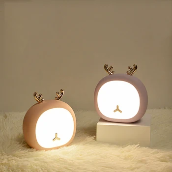 Night Light Elk Cute Lamp Baby Night Light with Touching Sensor Rechargeable Color Changing for Children Bedroom FP8
Night Light Elk Cute Lamp Baby Night Light with Touching Sensor Rechargeable Color Changing for Children Bedroom FP8