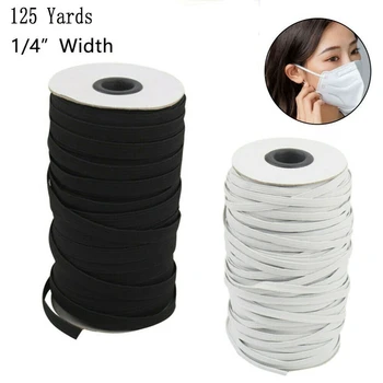 125 Yards Elastic Band 1/4 inch Width Braided DIY Elastic Cord Elastic Rope Strap Stretch Sewing Band
125 Yards Elastic Band 1/4 inch Width Braided DIY Elastic Cord Elastic Rope Strap Stretch Sewing Band