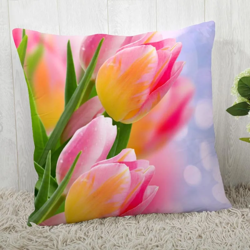 Custom Pillow Cases Tulip Flower Square Pillowcase Christmas Zippered Pillow Cover 40*40cm,45*45cm(One Side)
Custom Pillow Cases Tulip Flower Square Pillowcase Christmas Zippered Pillow Cover 40*40cm,45*45cm(One Side)