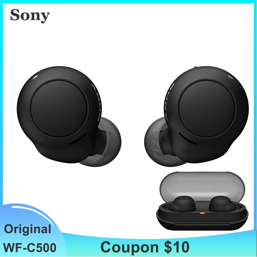

Sony WF-C500 Truly Wireless In-Ear Bluetooth Earbud Headphones Sport Noise Reduction Earphone With Mic And IPX4 Water Resistance