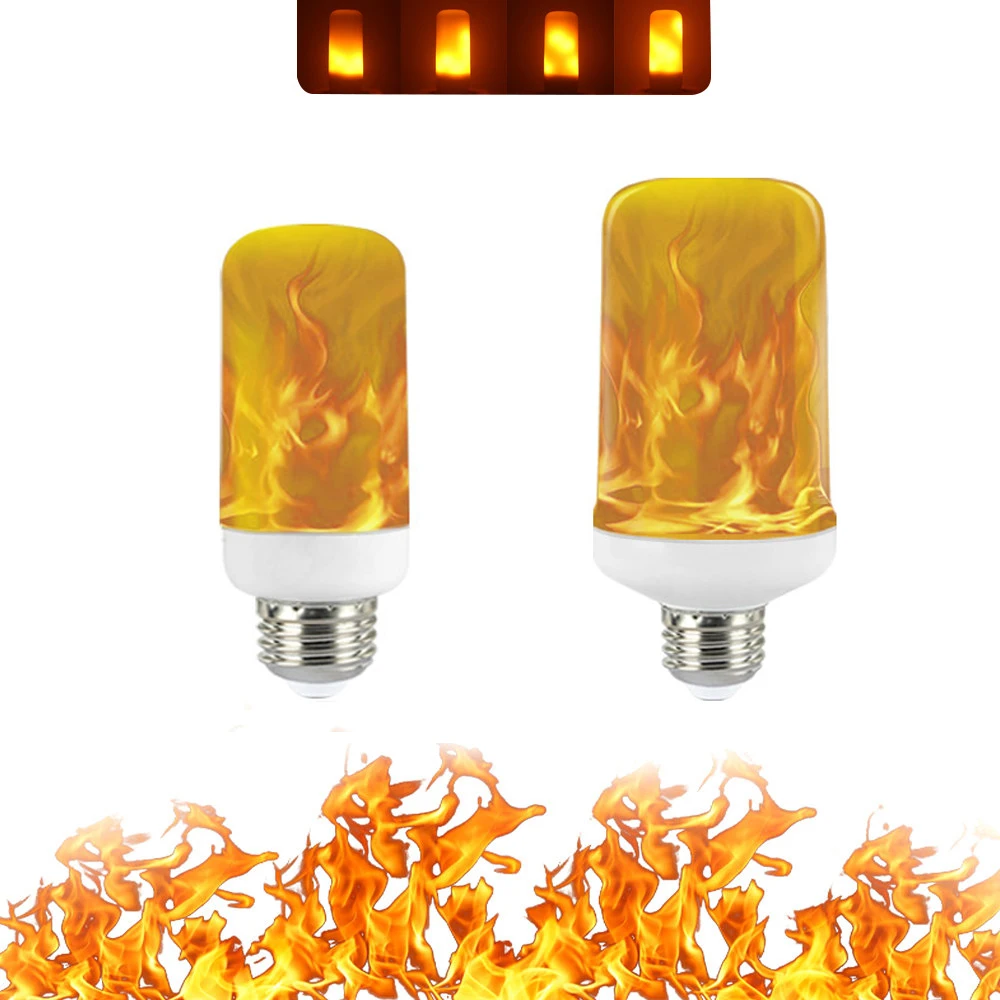 

B22 E27 E14 LED Flame Effect Fire Light Bulbs 85-265V 9W 15W Creative 3 Modes+Gravity Lights Flickering Emulation Decor LED Lamp