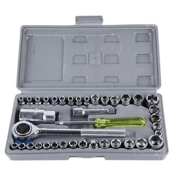 40 PCS Automobile Motorcycle Tool Box Set Socket Wrench Sleeve Suit Hardware Auto Car Repair
40 PCS Automobile Motorcycle Tool Box Set Socket Wrench Sleeve Suit Hardware Auto Car Repair