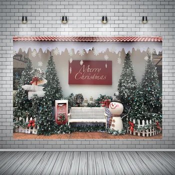 Photography Background Merry Christmas Tree Gifts Bench Snowman Family Portrait Photographic Backdrop Photo Studio Prop
Photography Background Merry Christmas Tree Gifts Bench Snowman Family Portrait Photographic Backdrop Photo Studio Prop