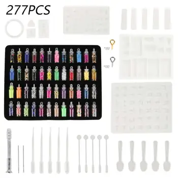 277pcs Silicone Casting Resin Molds Tools Set Jewelry Casting Molds for Jewelry Making DIY Resin Pendant Bracelet Casting Molds
277pcs Silicone Casting Resin Molds Tools Set Jewelry Casting Molds for Jewelry Making DIY Resin Pendant Bracelet Casting Molds