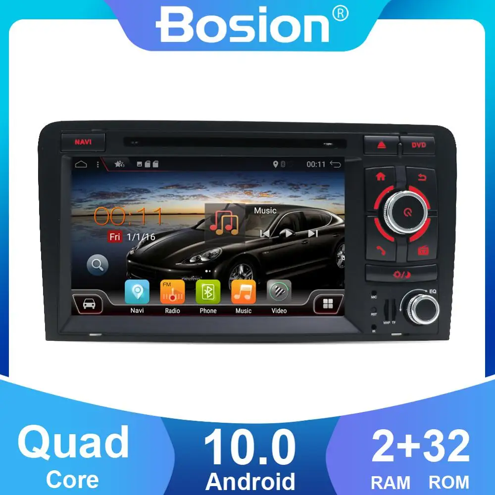Четырехъядерный 2din Android 10 автомобильный DVD CD плеер GPS навигация Авторадио Стерео