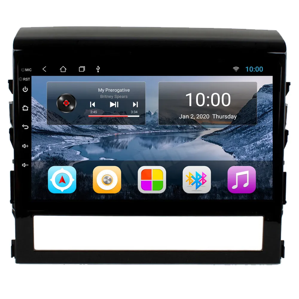 Для Toyota Land Cruiser 2016 2017 2018 Android 10 автомобильное радио стерео GPS навигация СБ Navi Media System