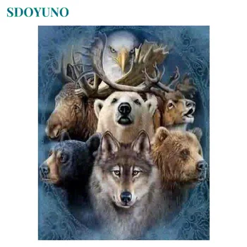 SDOYUNO 60X75cm painting by numbers DIY Home Decoration Animal collection Frameless pictures by numbers on Canvas
SDOYUNO 60X75cm painting by numbers DIY Home Decoration Animal collection Frameless pictures by numbers on Canvas