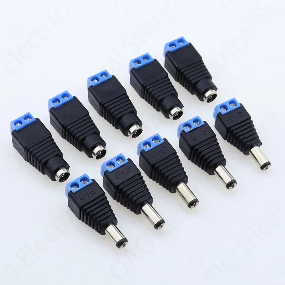 10pcs /5 sets blue Male + Female 12V 2.1x5.5MM DC Power Jack Plug Audio AUX free welding socket Connector
10pcs /5 sets blue Male + Female 12V 2.1x5.5MM DC Power Jack Plug Audio AUX free welding socket Connector