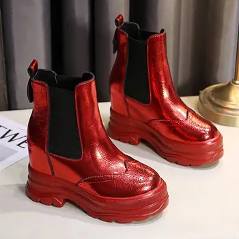 Wedge Ankle Boots Women Shoes Hidden Heel Boots Glitter Chunky Chelsea Boots Winter Shoes Women Botines Mujer 2020
Wedge Ankle Boots Women Shoes Hidden Heel Boots Glitter Chunky Chelsea Boots Winter Shoes Women Botines Mujer 2020