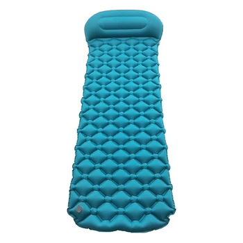 Outdoor Inflatable Sleeping Air Mattress Mat With Pillow For Travel Camping Essentials Backpacking Padve 
Outdoor Inflatable Sleeping Air Mattress Mat With Pillow For Travel Camping Essentials Backpacking Padve