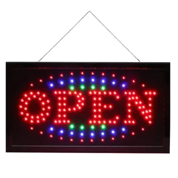 Hanging LED Open Sign High Visibility Advertising Board Flashing Electric Display Sign For Window Shop With US Plug (Black)
Hanging LED Open Sign High Visibility Advertising Board Flashing Electric Display Sign For Window Shop With US Plug (Black)