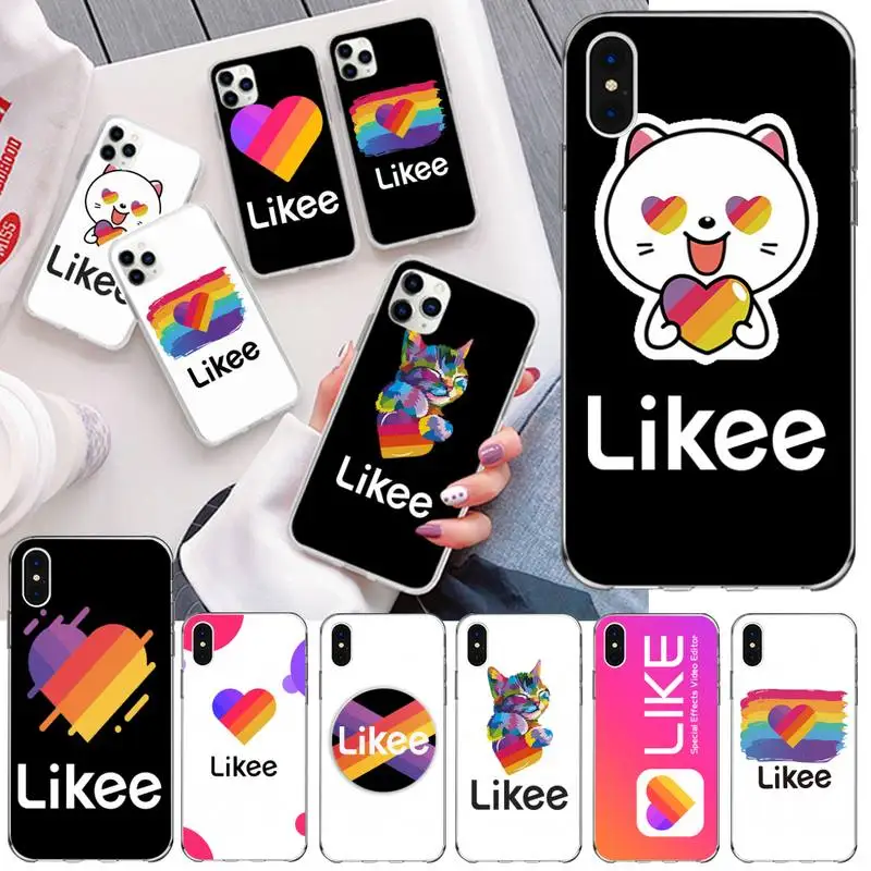 Мягкий силиконовый чехол для телефона PENGHUWAN Likee с забавным котом медведем