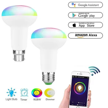 Smart Home Cellphone WiFi Voice Control RGB Energy Saving Dimming LED Bulb Multicolor Smart Light Bulbs Compatible Alexa Google
Smart Home Cellphone WiFi Voice Control RGB Energy Saving Dimming LED Bulb Multicolor Smart Light Bulbs Compatible Alexa Google