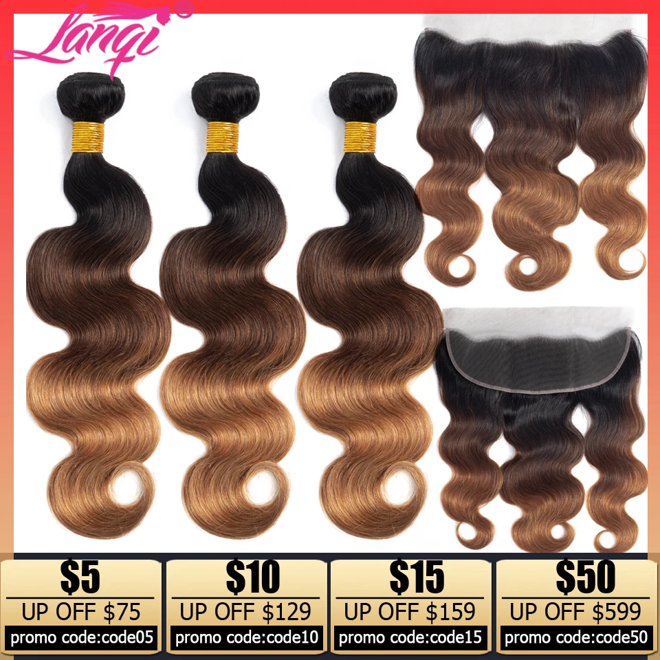 T1B/4/30 honey blonde ombre bundles with frontal Brazilian human hair weave body wave bundles with lace frontal closure non-remy
T1B/4/30 honey blonde ombre bundles with frontal Brazilian human hair weave body wave bundles with lace frontal closure non-remy