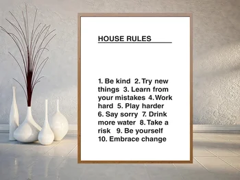 House Rules Silk Poster and Print Wall Art Picture Painting Home Decor
House Rules Silk Poster and Print Wall Art Picture Painting Home Decor