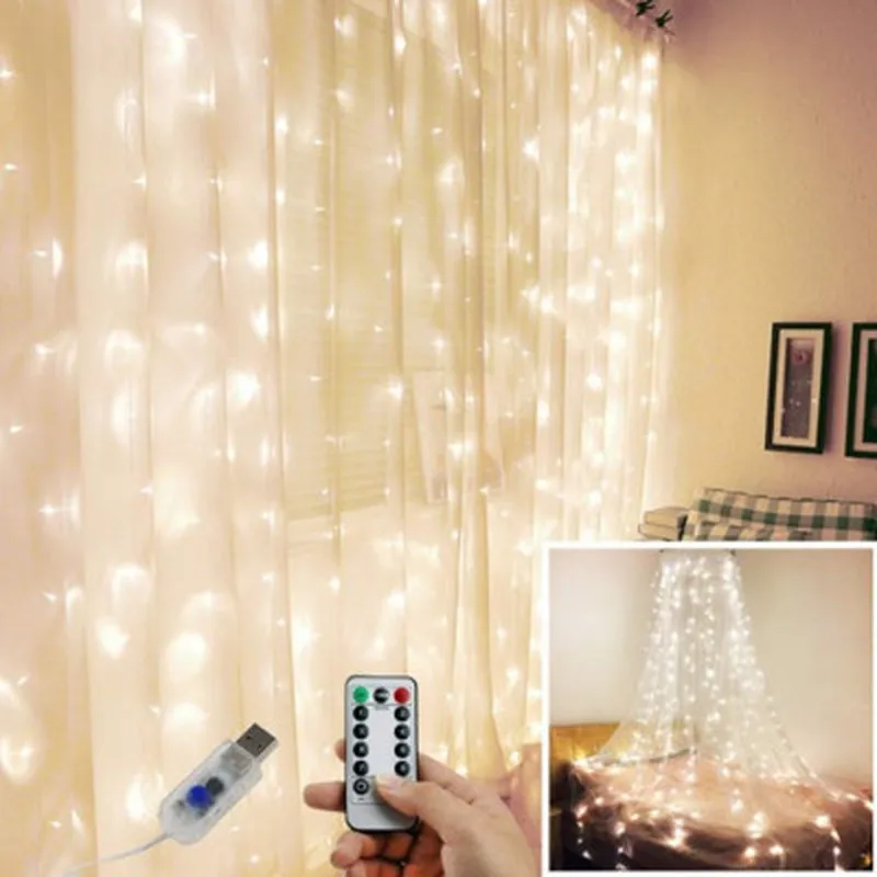 Festive Outdoor String Light 3X3M Remote Control Timing USB Garden Light for Party Christmas Decoration Led Icicle Curtain Light
Festive Outdoor String Light 3X3M Remote Control Timing USB Garden Light for Party Christmas Decoration Led Icicle Curtain Light
