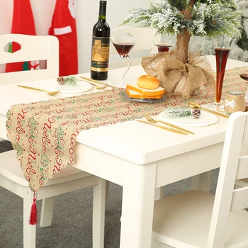 ADOREHOUSE Christmas Table Runner 35*180cm Linen Printing Table Year New Cloth Table Home Runner Party Christmas For Decoration
ADOREHOUSE Christmas Table Runner 35*180cm Linen Printing Table Year New Cloth Table Home Runner Party Christmas For Decoration