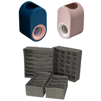 Newest 4-Piece Collapsible Drawer Divider with 2 Pcs Automatic Toothpaste Dispenser
Newest 4-Piece Collapsible Drawer Divider with 2 Pcs Automatic Toothpaste Dispenser