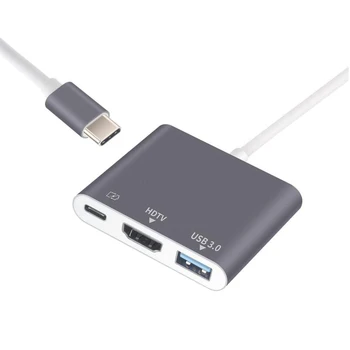Type-C To HDMI USB 3.0 Adapter HDTV USB-C HUB Converter Multi-function for Splitter Macbook Pro 13 15 Air Mi Pro HUAWEI Matebook
Type-C To HDMI USB 3.0 Adapter HDTV USB-C HUB Converter Multi-function for Splitter Macbook Pro 13 15 Air Mi Pro HUAWEI Matebook