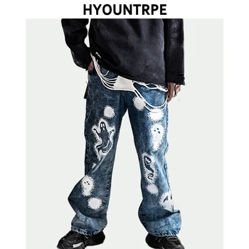Mens Hip Hop Graffiti Printed Denim Jeans Pants Loose Straight Zipper Trousers High Street 2020 New Spring Fashion Jeans Joggers
Mens Hip Hop Graffiti Printed Denim Jeans Pants Loose Straight Zipper Trousers High Street 2020 New Spring Fashion Jeans Joggers
