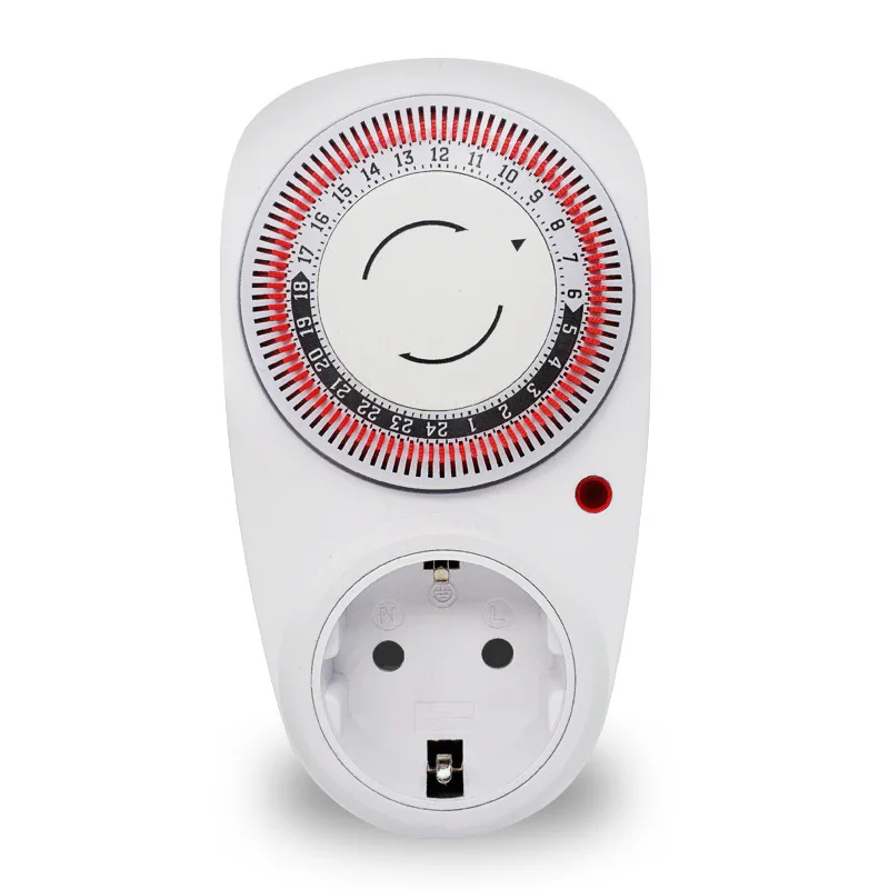 24 Hours EU/ US/UK Plug in Mechanical Grounded Programmable Timer Switch Smart Countdown Switch Socket Indoor Auto Power off
24 Hours EU/ US/UK Plug in Mechanical Grounded Programmable Timer Switch Smart Countdown Switch Socket Indoor Auto Power off
