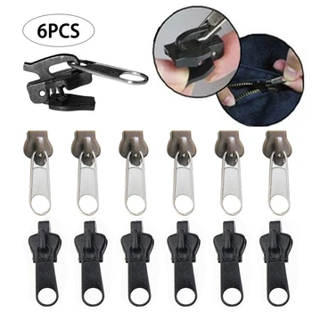 12/6Pcs Universal Slider Instant Fix Zipper Repair Kit Replacement Zipper Pull Teeth Rescue Zippers Sewing Clothes
12/6Pcs Universal Slider Instant Fix Zipper Repair Kit Replacement Zipper Pull Teeth Rescue Zippers Sewing Clothes