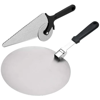 Pizza Cutter Wheel and Pizza Peel Set of 2,10 Inch Pizza Spatula Paddle with Folding Non-Slip Handle& Pizza Slicer Kit
Pizza Cutter Wheel and Pizza Peel Set of 2,10 Inch Pizza Spatula Paddle with Folding Non-Slip Handle& Pizza Slicer Kit