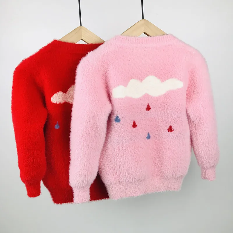 cloud fall winter autumn toddler girl sweater warm knitted kids clothing girls top 4 years christmas baby cardigan | Детская одежда и