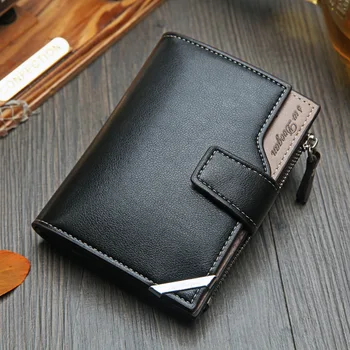 New men's wallet Short vertical locomotive British casual multi-function card bag zipper buckle triangle folding
New men's wallet Short vertical locomotive British casual multi-function card bag zipper buckle triangle folding