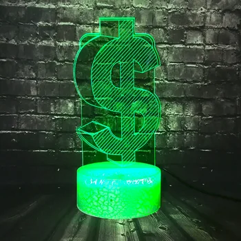 Free Ship New 3D Dollar Cash Model LED Lamp Crack RGB 7 Color Change Illusion Night Light Flash Lamp Table Decor Lava Kids Toy
Free Ship New 3D Dollar Cash Model LED Lamp Crack RGB 7 Color Change Illusion Night Light Flash Lamp Table Decor Lava Kids Toy