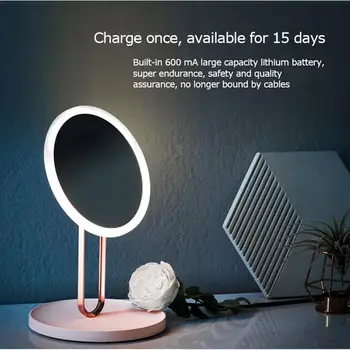 New LED Desktop Makeup Mirror with lights Luxury USB Charging Cosmetic Mirror Adjustable Table Make Up Tool Mirror Best Gift FC
New LED Desktop Makeup Mirror with lights Luxury USB Charging Cosmetic Mirror Adjustable Table Make Up Tool Mirror Best Gift FC