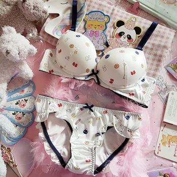Cute Sailor Moon Lace Japanese Bra & Panties Set Lolita Anime Underwire Soft Underwear Sets Sleep Intimates Set Kawaii Lingerie
Cute Sailor Moon Lace Japanese Bra & Panties Set Lolita Anime Underwire Soft Underwear Sets Sleep Intimates Set Kawaii Lingerie