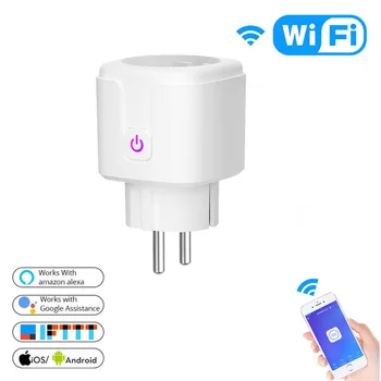 16A Smart WiFi Universal Travel Adapter Plug Wireless Remote Control Power Strip Google Compatible Alexa With Surge Protection