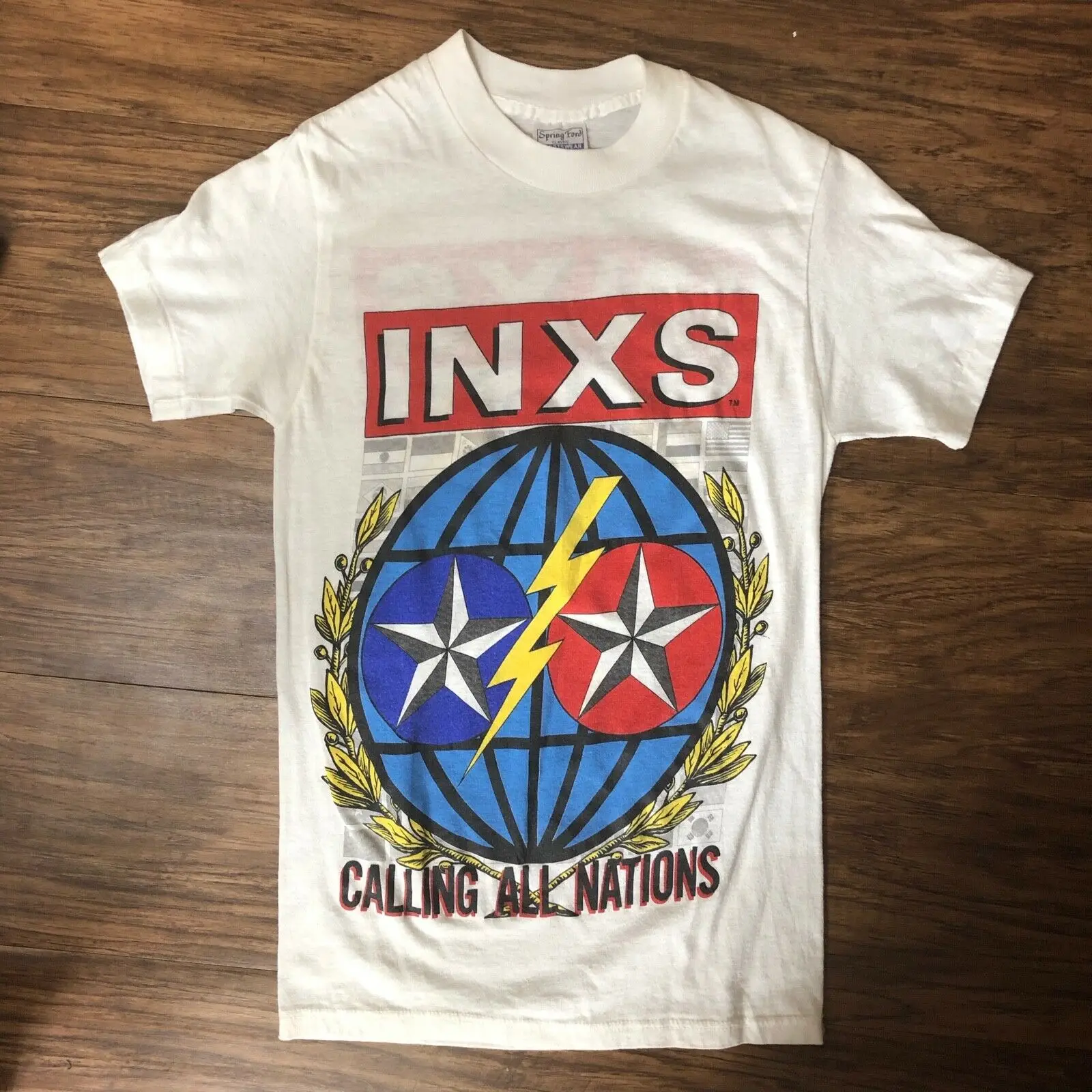Vintage 80s INXS T Shirt Guns In The Sky Size Small Hutchence Original Short Sleeve Tee Shirt Free Shipping cheap wholesale
Vintage 80s INXS T Shirt Guns In The Sky Size Small Hutchence Original Short Sleeve Tee Shirt Free Shipping cheap wholesale