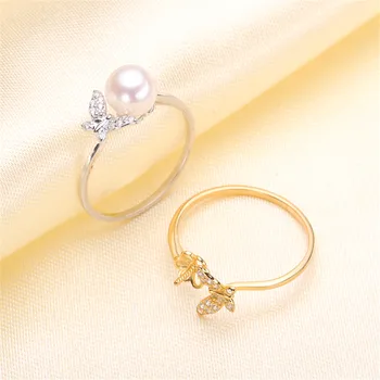 Pearl Ring Settings, Fashionable Ring Findings, Adjustable Size 925 Silver Ring Jewelry DIY making No Pearl Free Shipping
Pearl Ring Settings, Fashionable Ring Findings, Adjustable Size 925 Silver Ring Jewelry DIY making No Pearl Free Shipping