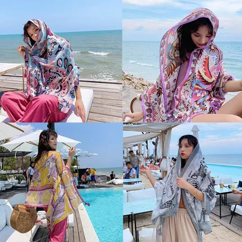 2019 Good Quality Scarf Women's Sunscreen Shawl Spring and Summer Korean Version of Small Fresh Long Scarf Beach Towel
2019 Good Quality Scarf Women's Sunscreen Shawl Spring and Summer Korean Version of Small Fresh Long Scarf Beach Towel