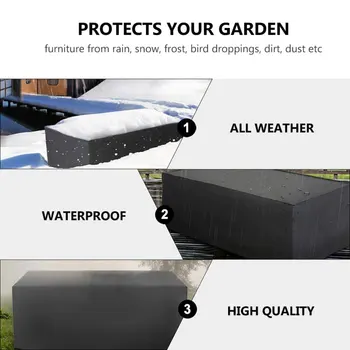 1PC Chair Dustproof Cover Table Rain Cover Garden Furniture Cover (Black)
1PC Chair Dustproof Cover Table Rain Cover Garden Furniture Cover (Black)