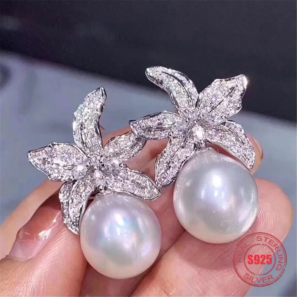 Classic Style Stud Earrings Pearl Fittings DIY Handmade Craft S925 Sterling Silver Accessory Earrings Findings
Classic Style Stud Earrings Pearl Fittings DIY Handmade Craft S925 Sterling Silver Accessory Earrings Findings