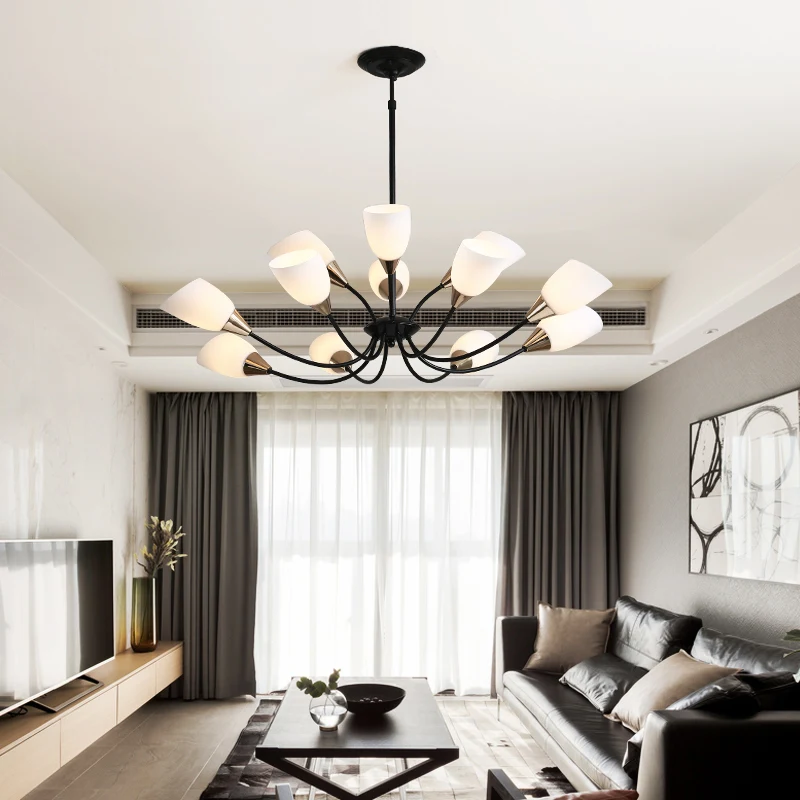 Minimal black chandeliers living room decoration hanglamp bedroom lustre suspension modern chandelier lighting light fixtures
Minimal black chandeliers living room decoration hanglamp bedroom lustre suspension modern chandelier lighting light fixtures