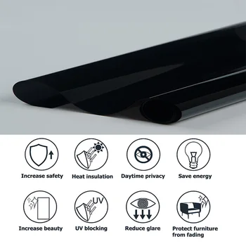 SUNICE 1 Roll 1.52*15m Professional 5% VLT Window Tint Dark Black Window Film For Glass Sunshade Sticker Auto Accessories Home
SUNICE 1 Roll 1.52*15m Professional 5% VLT Window Tint Dark Black Window Film For Glass Sunshade Sticker Auto Accessories Home