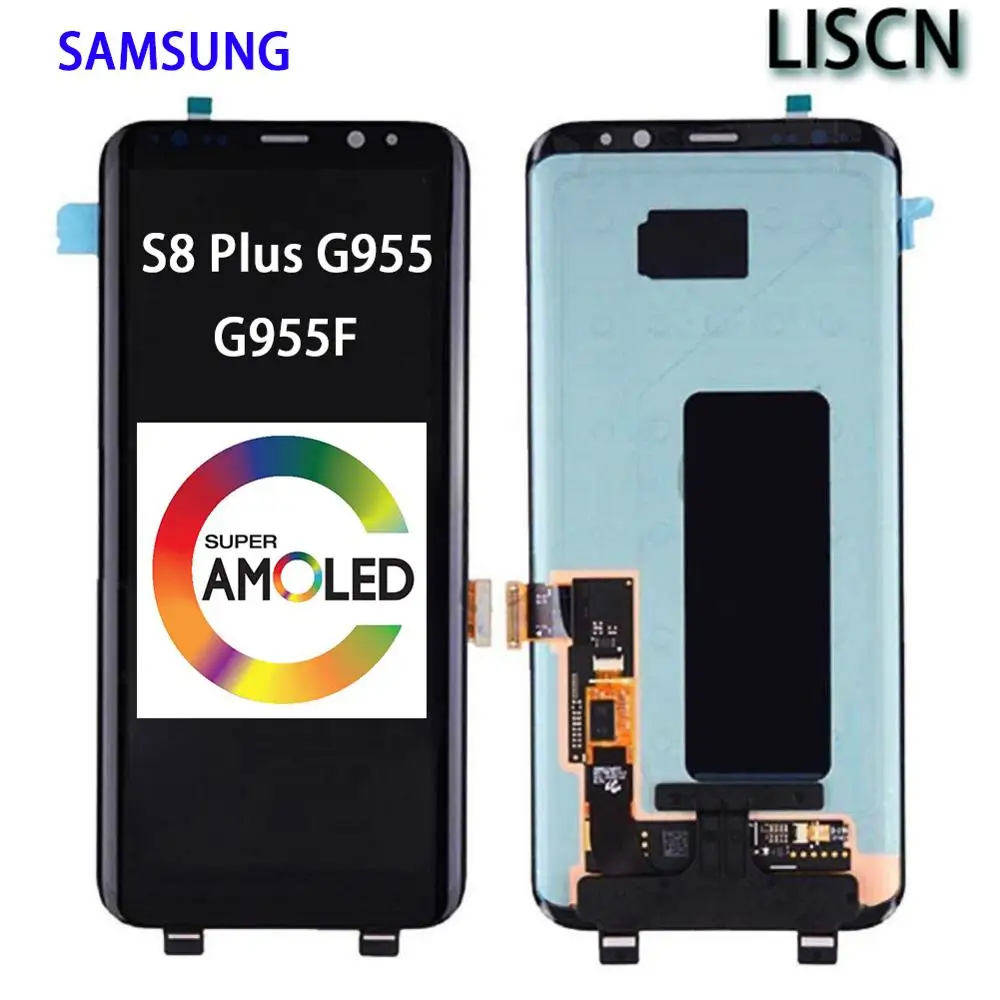 ORIGINAL SUPER AMOLED S8P LCD with frame SAMSUNG Galaxy Display S8 Plus G955 G955F Touch Screen Digitizer Replacement Assembly
ORIGINAL SUPER AMOLED S8P LCD with frame SAMSUNG Galaxy Display S8 Plus G955 G955F Touch Screen Digitizer Replacement Assembly