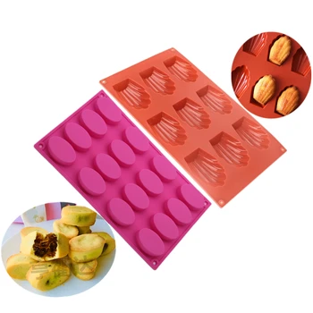 9 Hole Madeleine Silicone Cake Mold DIY Non-stick Chocolate Cookies Jelly Cupcake Fondant Mould Cake Decorating Tools
9 Hole Madeleine Silicone Cake Mold DIY Non-stick Chocolate Cookies Jelly Cupcake Fondant Mould Cake Decorating Tools