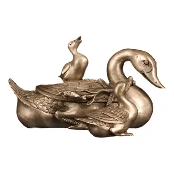 LaoJunLu Pure Copper Gilt Silver Duck Imitation antique bronze masterpiece collection of solitary Chinese traditional style
LaoJunLu Pure Copper Gilt Silver Duck Imitation antique bronze masterpiece collection of solitary Chinese traditional style