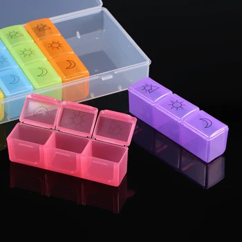 21 Slots 7 Days 3 Times Weekly Portable Multifunction Pill Medicine Box Holder Storage Organizer Container LIttle Box for Travel
21 Slots 7 Days 3 Times Weekly Portable Multifunction Pill Medicine Box Holder Storage Organizer Container LIttle Box for Travel