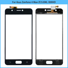 Écran tactile pour Asus ZC520KL, pour Zenfone 4 Max, panneau de remplacement pour lentille avant en verre=